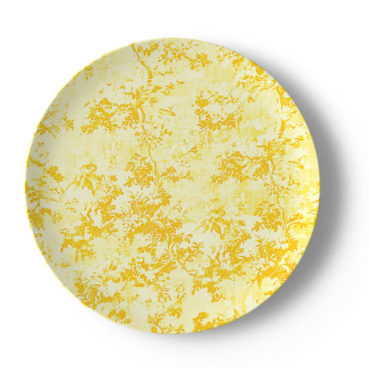 Millicent Yellow Floral Toile Bone China