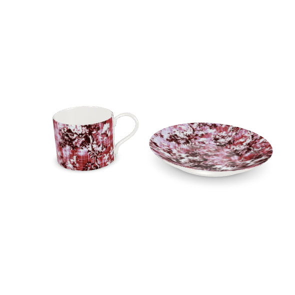 Millicent Wine Floral Toile Bone China