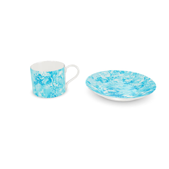 Millicent Turquoise Floral Toile Bone China