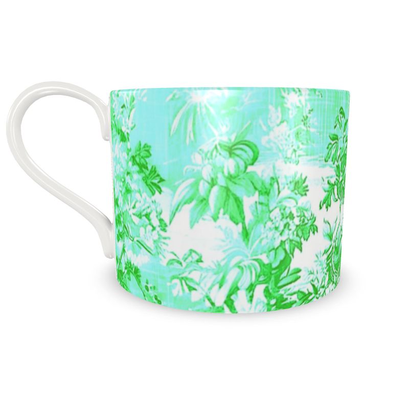 Millicent Aqua-Vert Toile Bone China