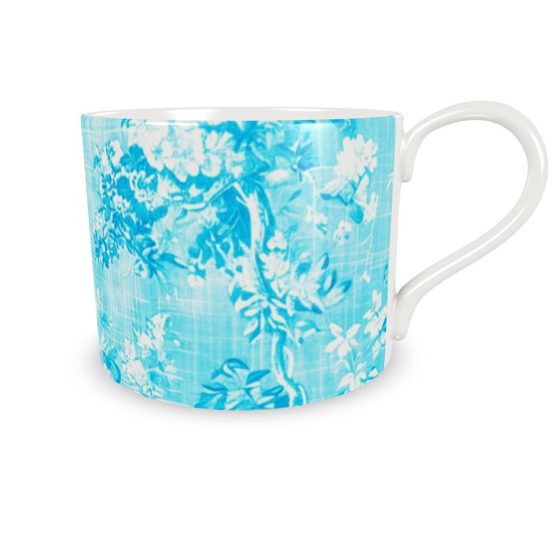 Millicent Turquoise Floral Toile Bone China