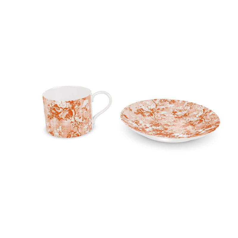 Millicent Russet Floral Toile Bone China