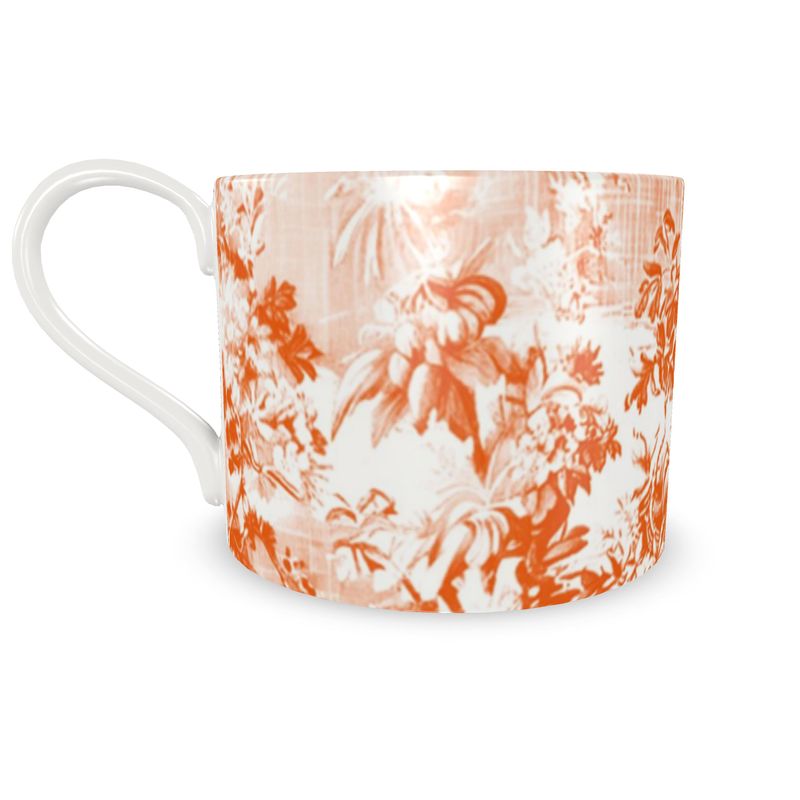 Millicent Russet Floral Toile Bone China