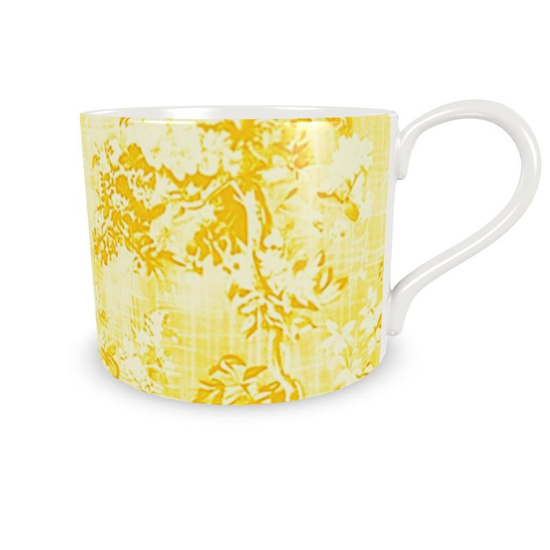 Millicent Yellow Floral Toile Bone China