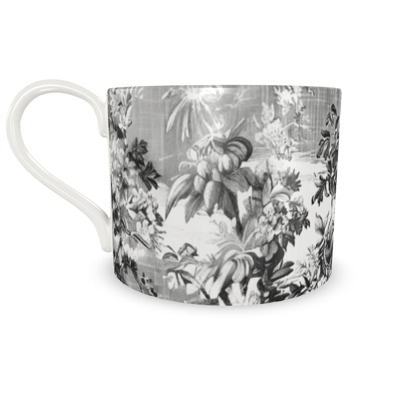 Millicent Black Floral Toile Bone China