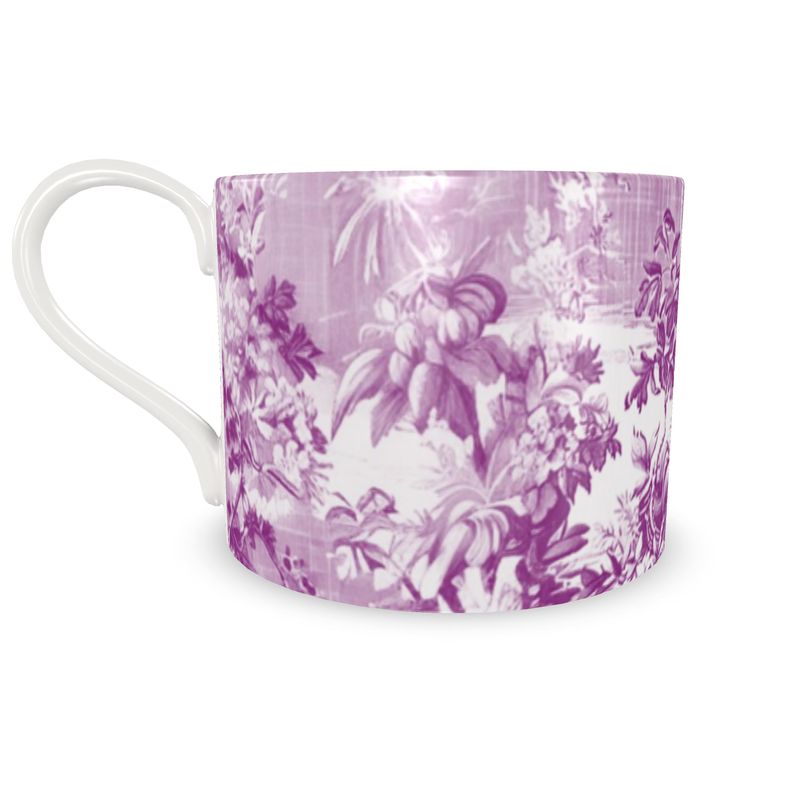 Millicent Purple Floral Toile Bone China