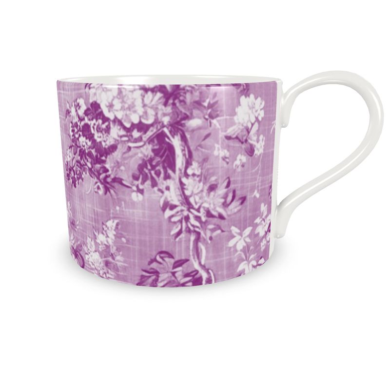 Millicent Purple Floral Toile Bone China