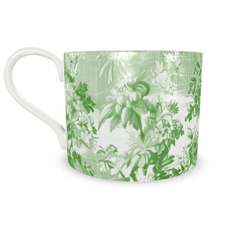 Millicent Green Floral Toile Bone China