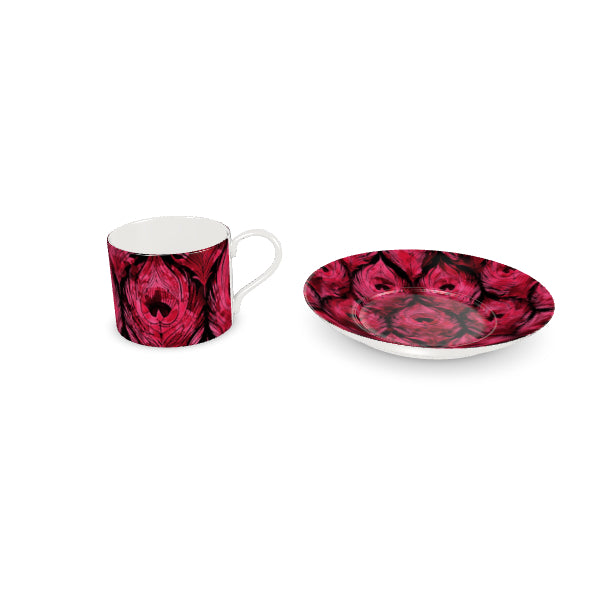 Feather Garnet Bone China