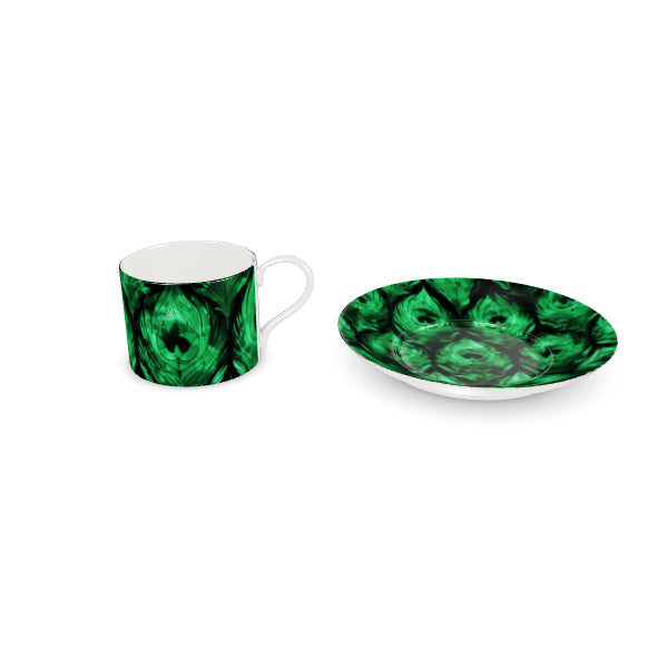 Feather Emerald Bone China