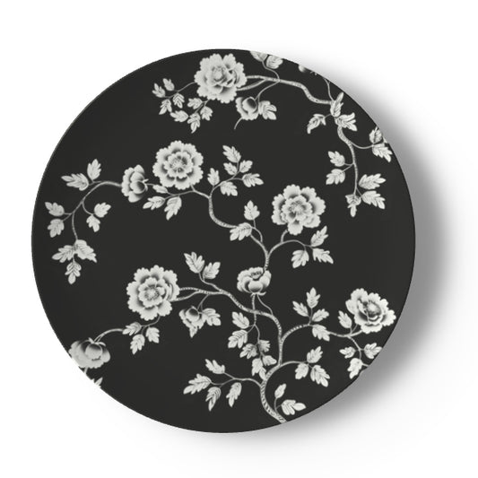 Hamlin Black Floral Bone China