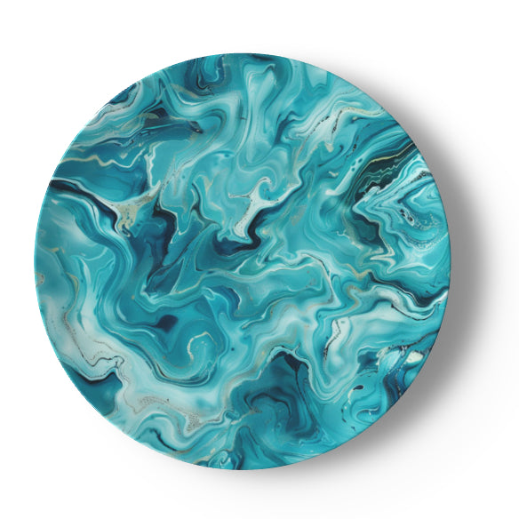 Marble in Turquoise Bone China