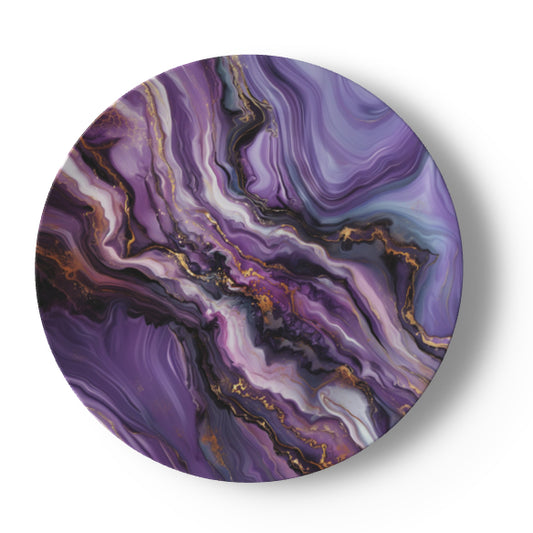 Marble in Amethyst Bone China