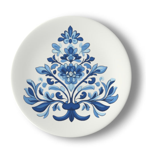 Talavera Tree on White Bone China