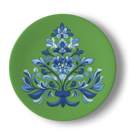 Talavera Tree on Green Bone China