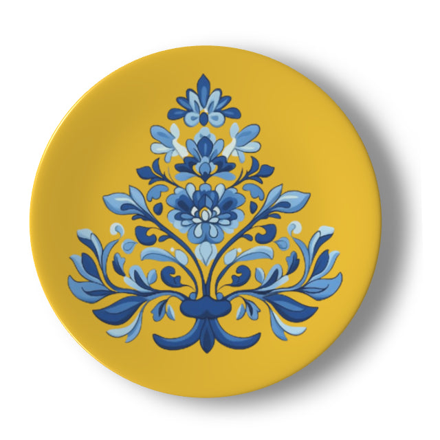 Talavera Tree on Yellow Bone China