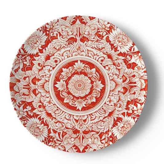 Astorbourne Medallion Red Floral Bone China