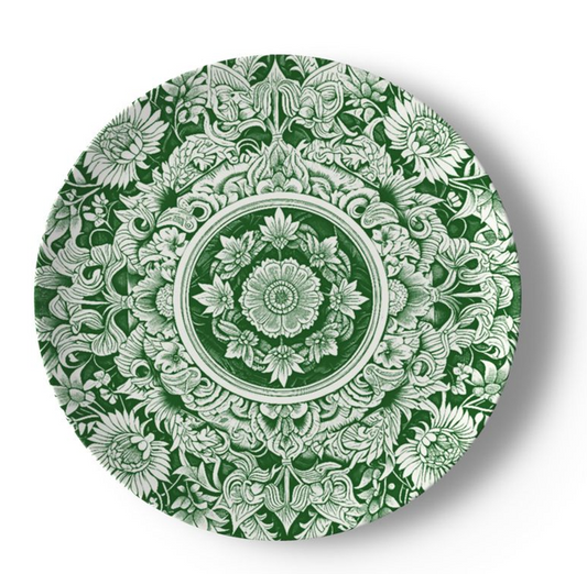 Astorbourne Medallion Green Floral Bone China