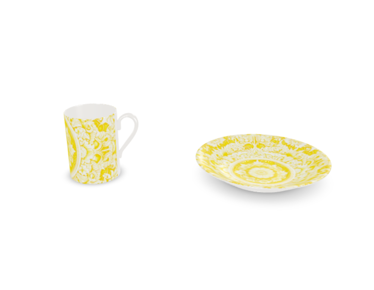 Astorbourne Medallion Yellow Floral Bone China