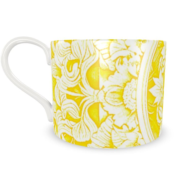 Astorbourne Medallion Yellow Floral Bone China