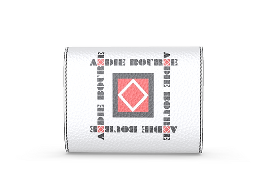 Andie Bourne Ultra Limited Edition Signature Nappa White Leather Foldover Wallet